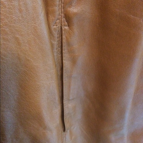 EUC 46 Chest Mac Mor Tan Leather leather coat - Picture 7 of 9